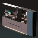 Velor · Modern Office Shelves w/ Lighting & Storage by Arc Grove
