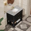 James Martin Lucian 36" Single Bathroom Vanity, Carbon Oak