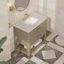 James Martin Lucian 36" Single Bathroom Vanity, Pebble Oak