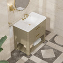 James Martin Lucian 36" Single Bathroom Vanity, Pebble Oak