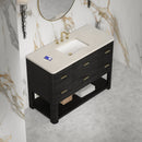 James Martin Lucian 48" Single Bathroom Vanity, Carbon Oak