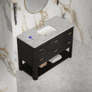 James Martin Lucian 48" Single Bathroom Vanity, Carbon Oak