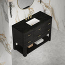James Martin Lucian 48" Single Bathroom Vanity, Carbon Oak