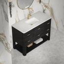 James Martin Lucian 48" Single Bathroom Vanity, Carbon Oak