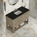 James Martin Lucian 48" Single Bathroom Vanity, Pebble Oak