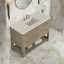 James Martin Lucian 48" Single Bathroom Vanity, Pebble Oak