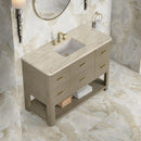 James Martin Lucian 48" Single Bathroom Vanity, Pebble Oak