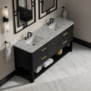 James Martin Lucian 72" Double Bathroom Vanity, Carbon Oak