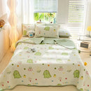 GobekUsa Cartoon Pattern Cotton Single Mattress Mat: Summer Comfort & Non-Slip Performance
