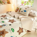 GobekUsa Cartoon Pattern Cotton Single Mattress Mat: Summer Comfort & Non-Slip Performance