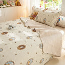 GobekUsa Cartoon Pattern Cotton Single Mattress Mat: Summer Comfort & Non-Slip Performance