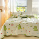 GobekUsa Cartoon Pattern Cotton Single Mattress Mat: Summer Comfort & Non-Slip Performance