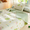 GobekUsa Cartoon Pattern Cotton Single Mattress Mat: Summer Comfort & Non-Slip Performance
