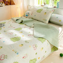 GobekUsa Cartoon Pattern Cotton Single Mattress Mat: Summer Comfort & Non-Slip Performance
