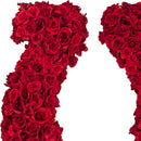 Lucky Rose Petal Horseshoe Centerpiece