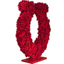 Lucky Rose Petal Horseshoe Centerpiece