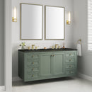James Martin Chicago 60" Double Bathroom Vanity, Smokey Celadon