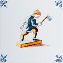 Lumber Glazed Delft Ceramic Tiles 6x6