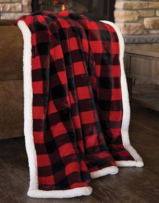 Lumberjack Plaid Plush Throw