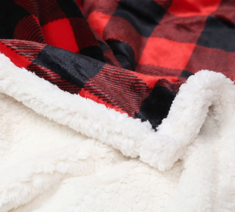 Lumberjack Plaid Plush Throw