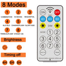 LumenX 7FT Solar Lighted Palm Tree, 260 LED 3-Trunk Artificial Palm Tree with Remote, 8 Modes, Timer & USB-C Charging for Outdoor Patio, Pool, Christmas & Tropical Decor