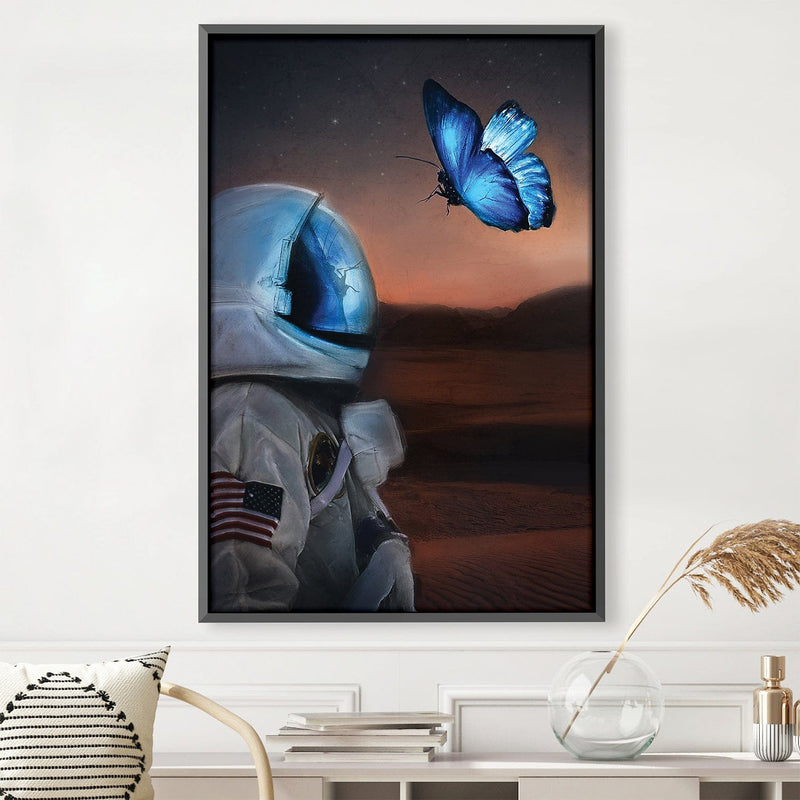 Luminous Butterfly Canvas