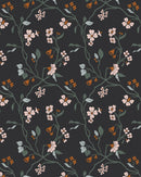 Lunaria Vine Wallpaper in Moody Charcoal