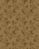 Lunaria Vine Wallpaper in Ochre Bloom