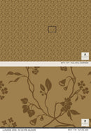 Lunaria Vine Wallpaper in Ochre Bloom