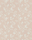 Lunaria Vine Wallpaper in Rose Bisque
