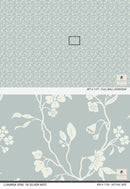 Lunaria Vine Wallpaper in Silver Mist