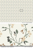 Lunaria Vine Wallpaper in Soft Alabaster
