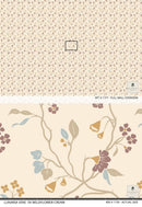 Lunaria Vine Wallpaper in Wildflower Cream