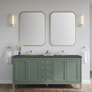 James Martin Chicago 72" Double Bathroom Vanity, Smokey Celadon