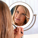 Makeup Mirror with Light and Magnification, USB Charging Port