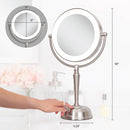 Makeup Mirror with Light and Magnification, USB Charging Port