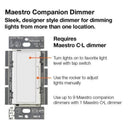 Lutron Maestro C.L Digital Dimmer Multi-Location Switch Kit, White