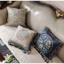 GobekUsa Camellia Floral Velvet Cushion Cover for Sofa Couch Bed - Luxe European Style