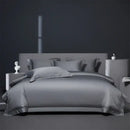 GobekUsa Burgundy Red Egyptian Cotton Bedding Set - Soft Silky Solid Color Luxe Duvet Cover, Sheet, Pillowcases