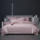 GobekUsa Burgundy Red Egyptian Cotton Bedding Set - Soft Silky Solid Color Luxe Duvet Cover, Sheet, Pillowcases