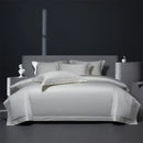 GobekUsa Burgundy Red Egyptian Cotton Bedding Set - Soft Silky Solid Color Luxe Duvet Cover, Sheet, Pillowcases