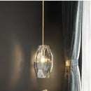 GobekUsa Crystal Glass Pendant Lamp Luxe Chandelier for Bedroom Restaurant Kitchen Home