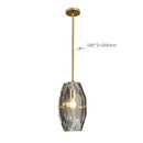 GobekUsa Crystal Glass Pendant Lamp Luxe Chandelier for Bedroom Restaurant Kitchen Home