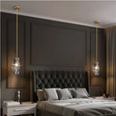 GobekUsa Crystal Glass Pendant Lamp Luxe Chandelier for Bedroom Restaurant Kitchen Home