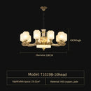 GobekUsa Jade Chandelier for Luxe Living Spaces