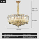 GobekUsa Crystal Duplex Villa Chandelier Hall Light - Luxe Living Room Middle Floor Lamp