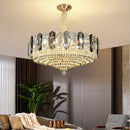 GobekUsa Crystal Duplex Villa Chandelier Hall Light - Luxe Living Room Middle Floor Lamp