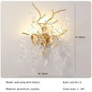 GobekUsa Crystal Branch Pendant Light Chandelier Luxe LED Gold Droplight