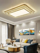 GobekUsa Crystal LED Ceiling Chandelier - Luxe Rectangular Design for Stylish Home Decor
