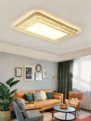 GobekUsa Crystal LED Ceiling Chandelier - Luxe Rectangular Design for Stylish Home Decor